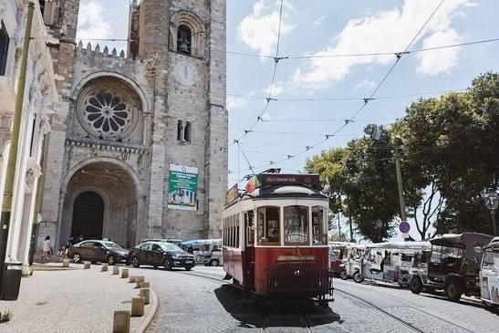 Lisbon Tram and Street View Portugal